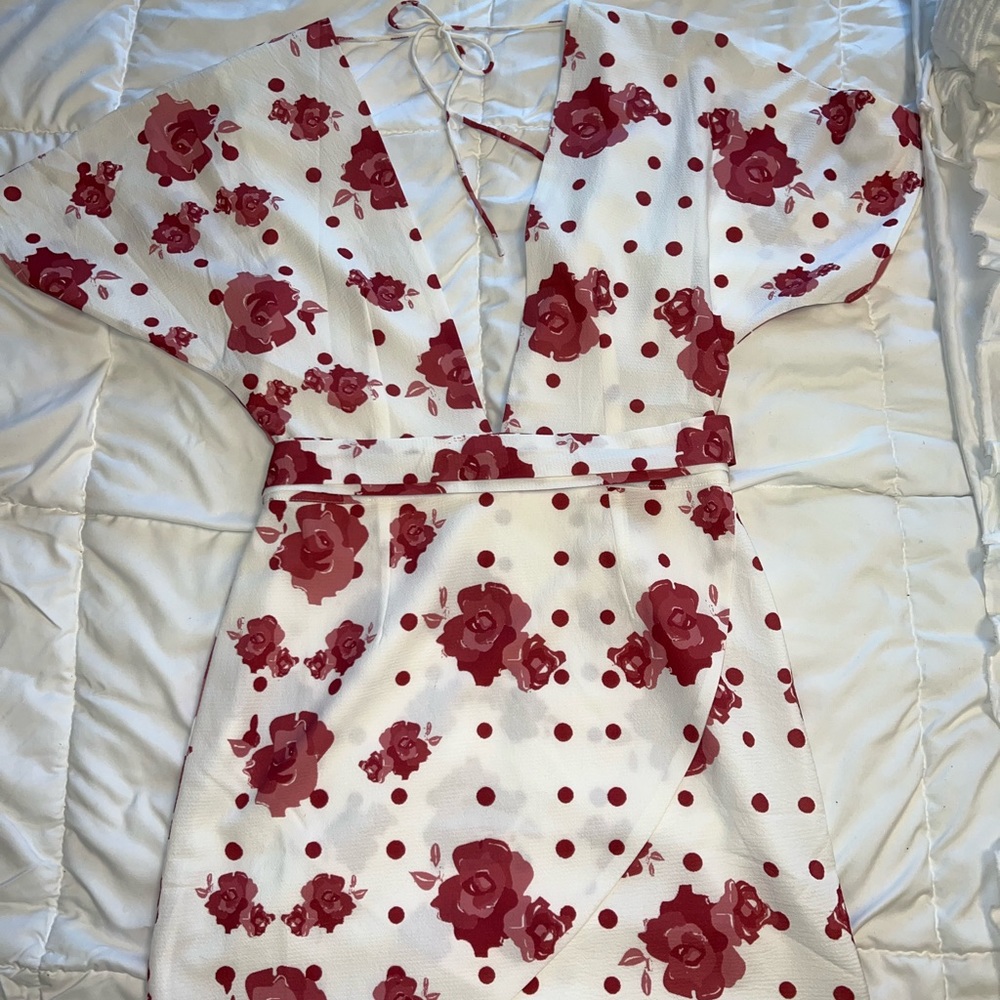 Sabo skirt dress. Size XS. Colors - red and white and some pink
